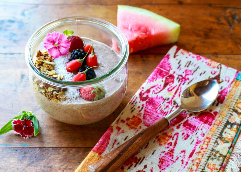 Watermelon Chia Ginger Smoothie Bowl