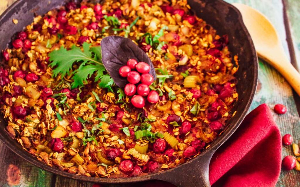 Cranberry Oat Pilaf