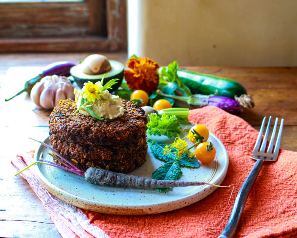 Spicy Pumpkin Black Bean Burgers