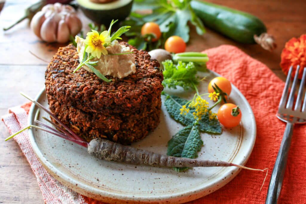 Spicy Pumpkin Black Bean Burgers