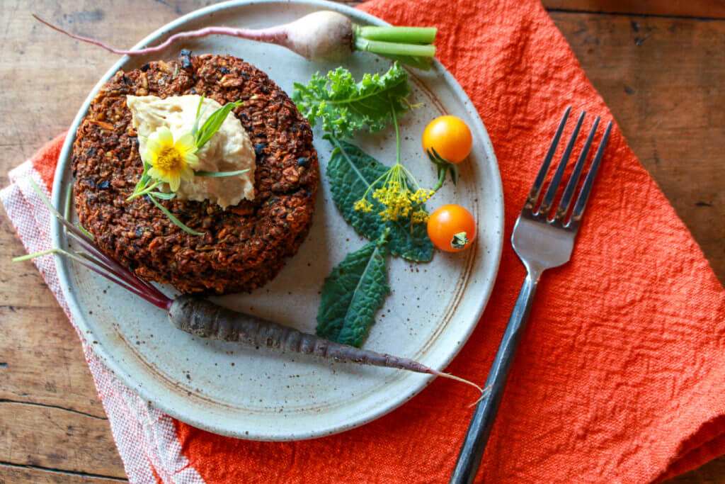 Spicy Pumpkin Black Bean Burgers