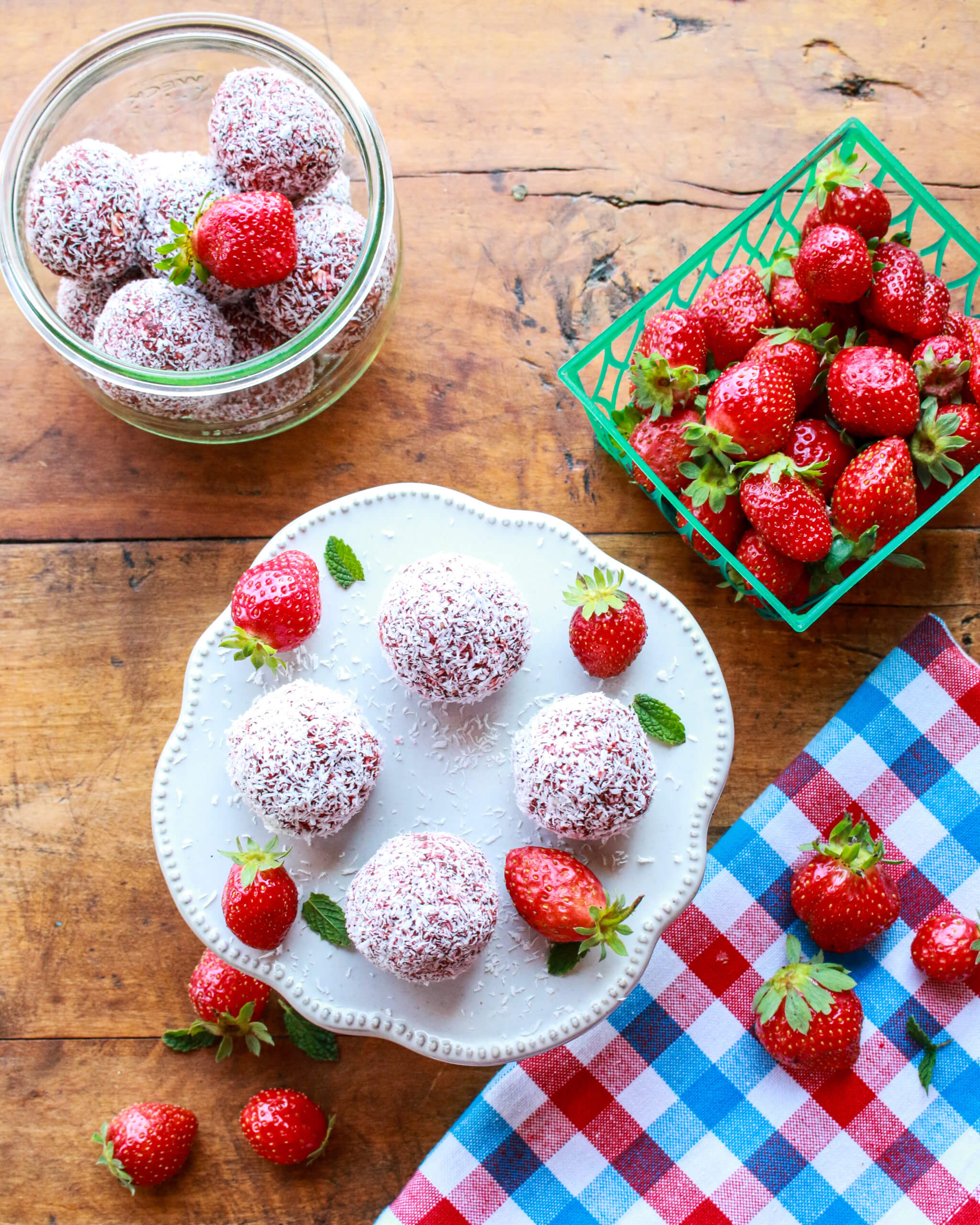 Kids Strawberry Coconut Energy Bites