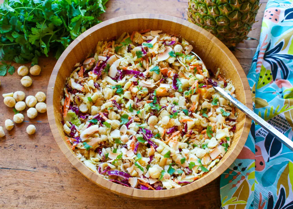 Sweet Hawaiian Pineapple Coleslaw